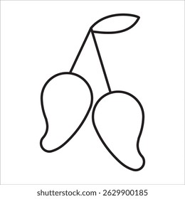 Mannggo stock icon outline vector