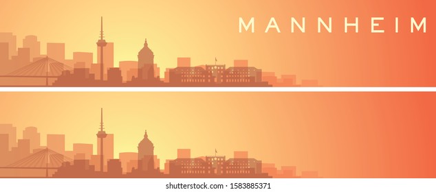 Mannheim Beautiful Skyline Scenery Banner