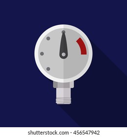 Manometer flat icon illustration isolated vector sign symbol