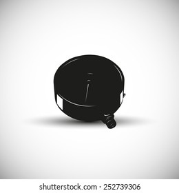 Manometer illustration - 3d view design.