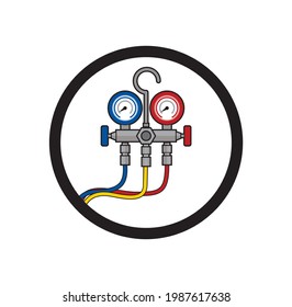 Ilustración del diseño del manómetro de medición de presión formato de eps vectoriales , adecuado para sus necesidades de diseño, logotipo, ilustración, animación, etc.