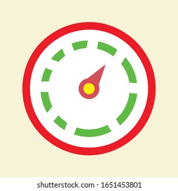Manometer or pressure gauge icon. Pressure isolated minimal single flat vector