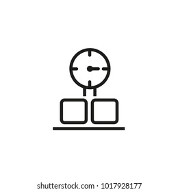 Manometer silhouette icon