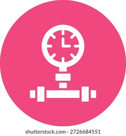 Manometer-Vektorsymbol-Entwurfsgrafik
