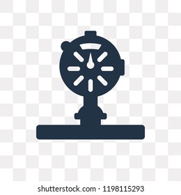 Manometer vector icon isolated on transparent background, Manometer transparency concept can be used web and mobile