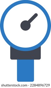 manometer Vector illustration on a transparent background. Premium quality symmbols. Glyphs vector icons for concept and graphic design. 
