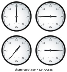 Manometer Vector Isolated On White Background Stock Vector (Royalty ...