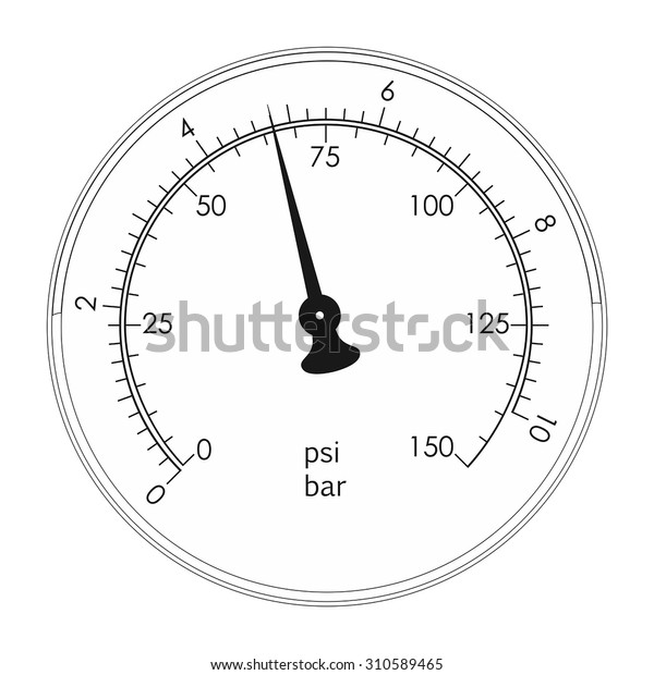 Manometer Vector Isolated On White Stock Vector (Royalty Free ...