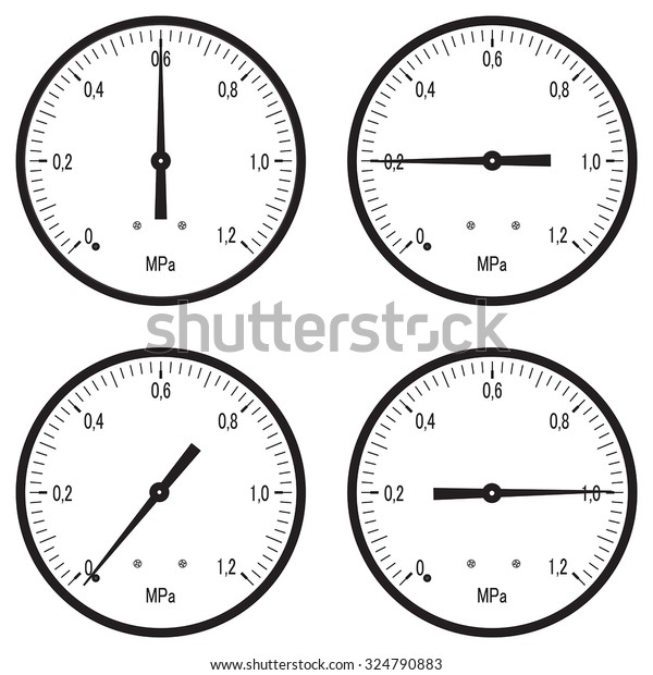 Manometer Vector Isolated On White Background Stock Vector (Royalty ...