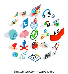 Manpower icons set. Isometric set of 25 manpower vector icons for web isolated on white background