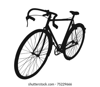 Bicicleta antigua del hombre en formato vector