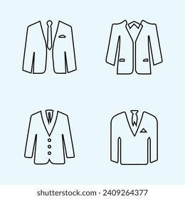 Mans blazer jacket icon vector illustration