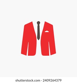 Mans blazer jacket icon vector illustration