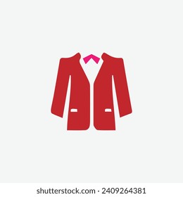 Mans blazer jacket icon vector illustration