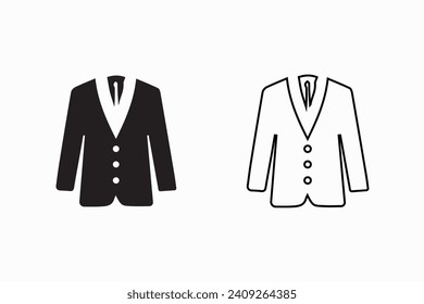 Mans blazer jacket icon vector illustration