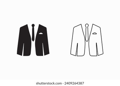 Mans blazer jacket icon vector illustration