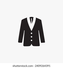 Mans blazer jacket icon vector illustration