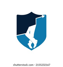 Mans boot Mode, Vektorlogo Design.	