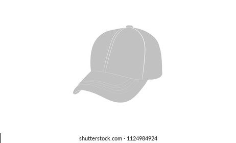man's cap, on a white background