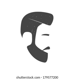 Mans Face Vector Icon