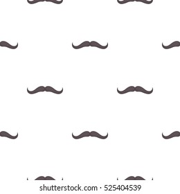 Man's hairstyle icon in pattern style isolated on white background. Beard symbol stock vector illustration.