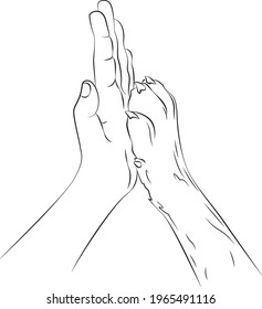 2,259 High five drawing Images, Stock Photos & Vectors | Shutterstock