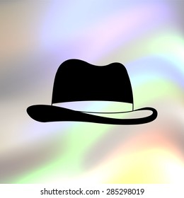 man's hat vector icon