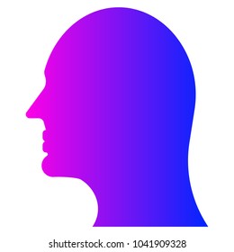 The man's head icon