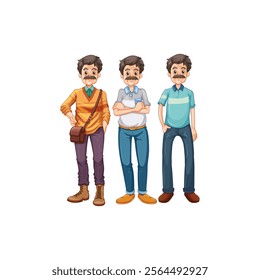 Mans Icon Vector Concept With Color
