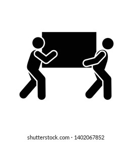 Mans, job, box, worker icon. Element of manufacturing icon. Premium quality graphic design icon. Signs and symbols collection icon for websites, web design