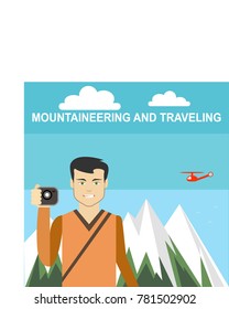 man's journey into the mountains