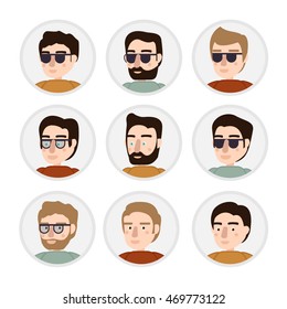 Mans set oficons