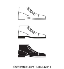 Mans shoe icon design Vector illustration