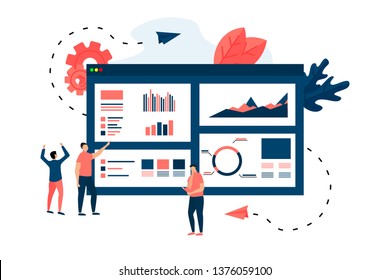 Mans studying financial statistics on screen monitor. Financial reports, charts graphs on online browser. Business concept	