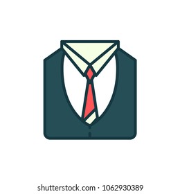 Man's Suit Vector Icon