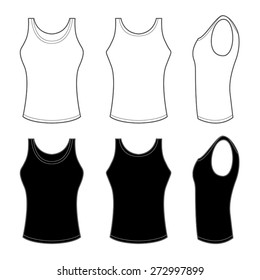 Man's Top Tank in Black and White