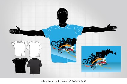 Man's t-shirt design