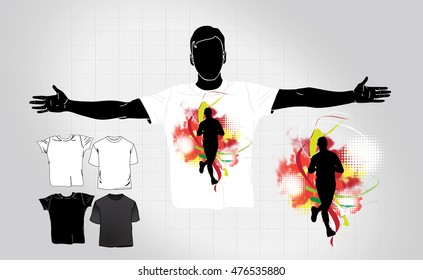 Man's t-shirt with sport design