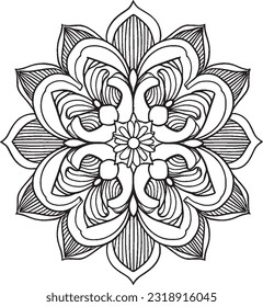 mansala coloring pages for kids and adults stress relief 
