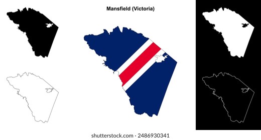 Mansfield (Victoria) Outline-Kartenset