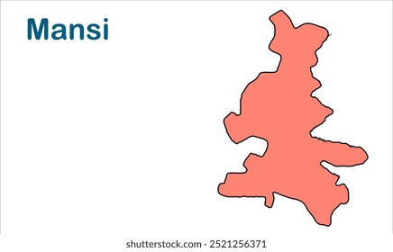 Mapa da subdivisão de Mansi, Distrito de Khagaria, Estado de Bihar, República da Índia, Governo de Bihar, território indiano, Índia Oriental, política, aldeia, turismo