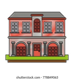 mansion with columns