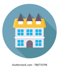 
Mansion Flat Colored  Icon
