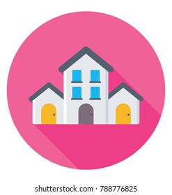 
Mansion Flat Colored  Icon
