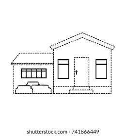mansion front isolated icon