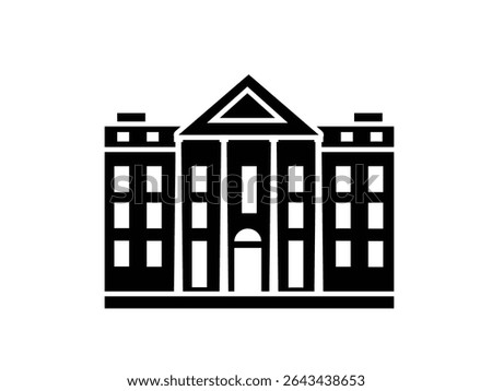 Mansion icon isolated on white background. 