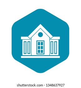 Mansion icon in simple style isolated on white background. Structure symbol