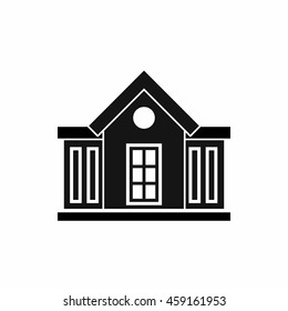 Mansion Icon In Simple Style Isolated On White Background. Structure Symbol