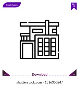mansion icon vector . Best modern, simple, isolated, type-of-houses , logo, flat icon for website design or mobile applications, UI / UX design vector format