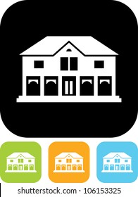 Mansion or mall building - Vector icon isolated